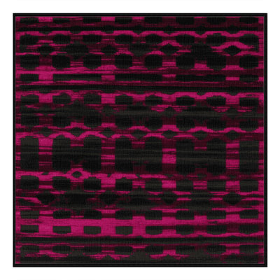 Tapis noir en treillis lavable à la machine