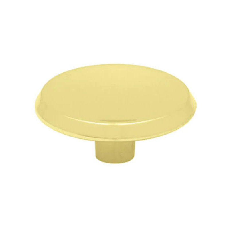 (5 Pack) (12-Pack) 1-7/16 inch Concave Round Knob Polished Brass