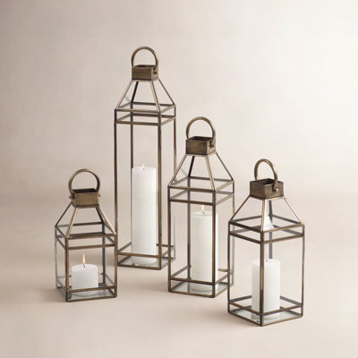 Pottsville Brass Lantern Candle Holder