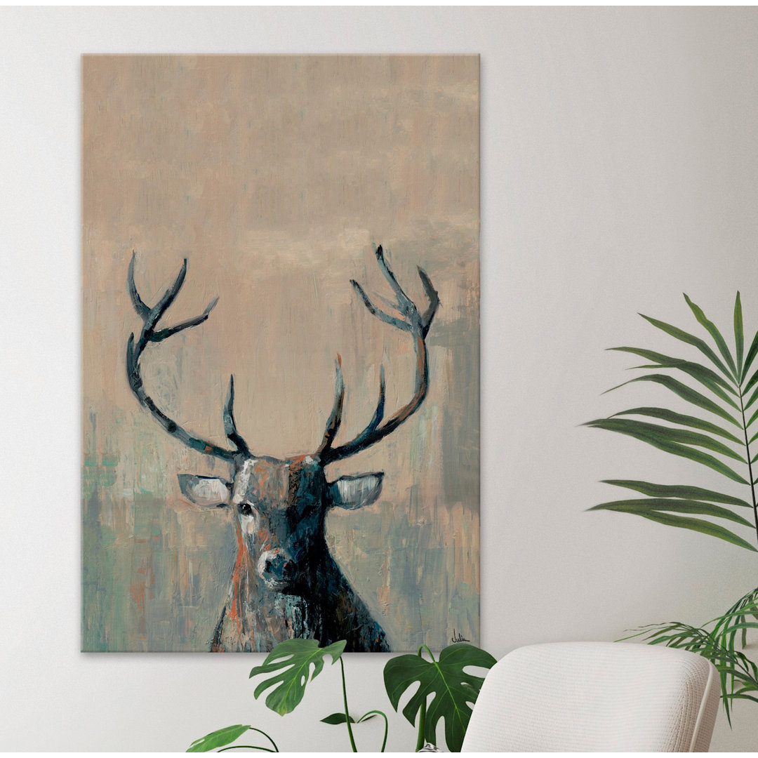 'What Up Buck' Print on Wrapped Canvas Harriet Bee 