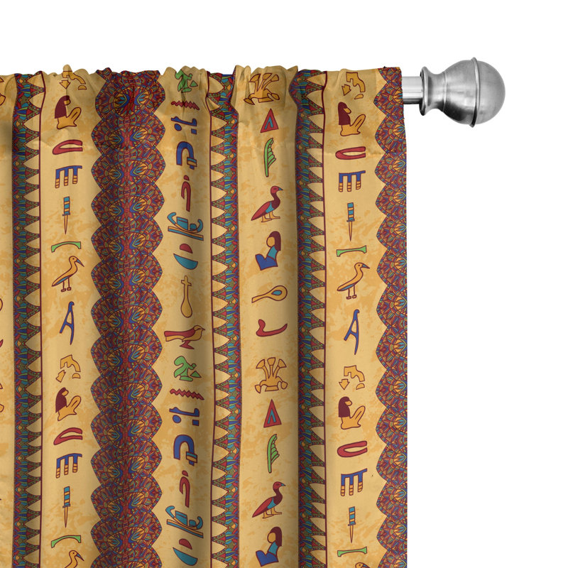 Semi-Sheer Thermal Rod Pocket Curtain Panels, 28" x 84"