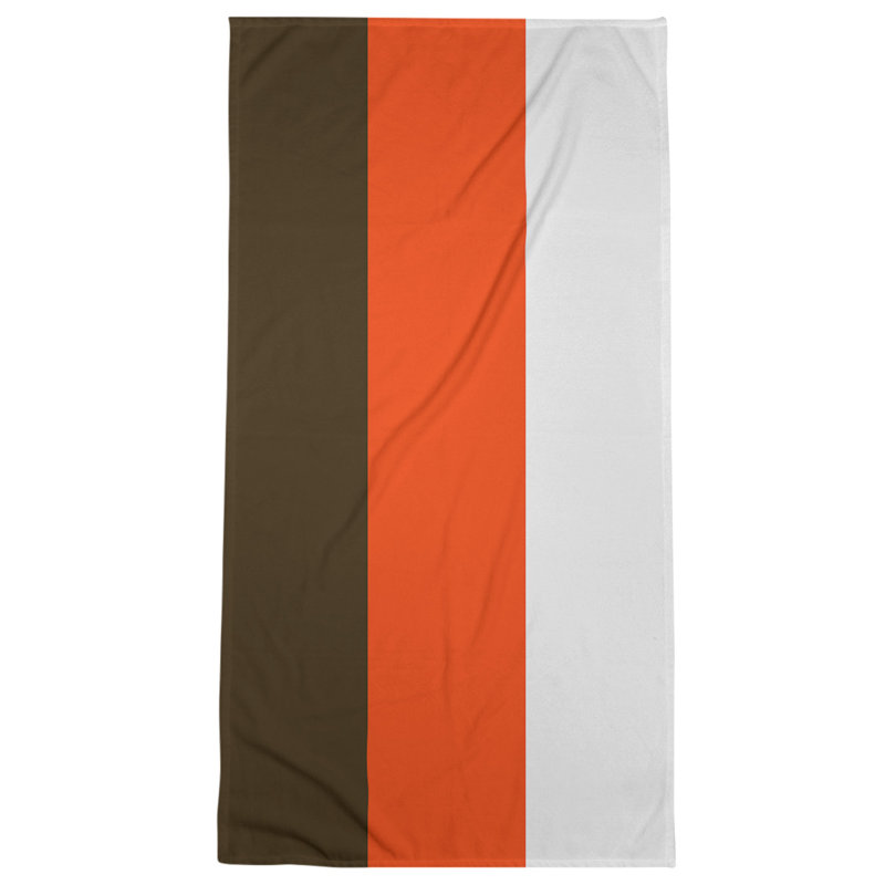 Bath Towel, Light Brown/Light Orange/White