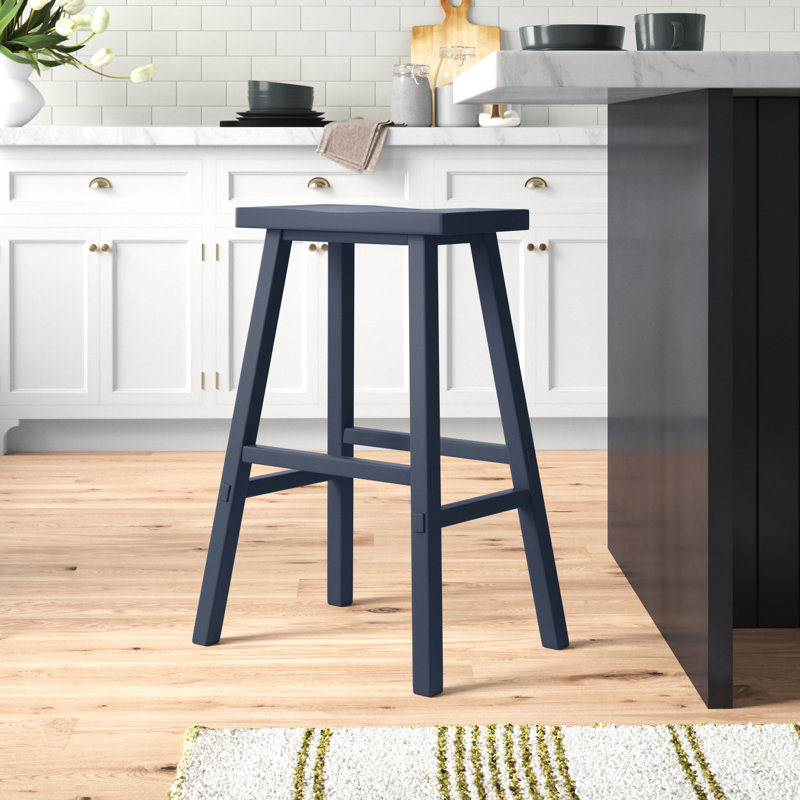 Knaack Barstool w/ Chair Glides, Navy, Bar Stool (30" Seat Height)