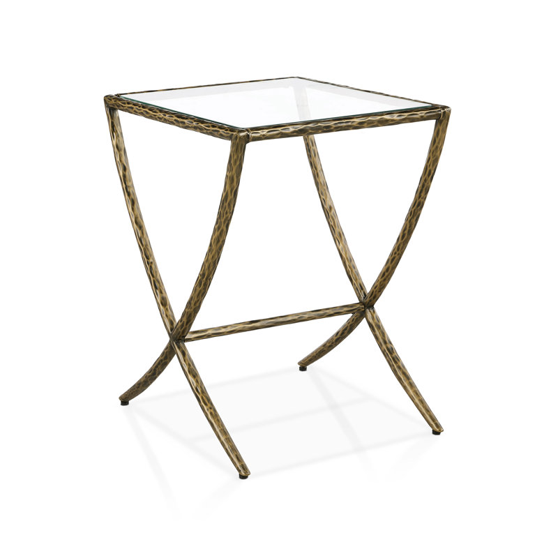 Table d'appoint Mathis, Or mat