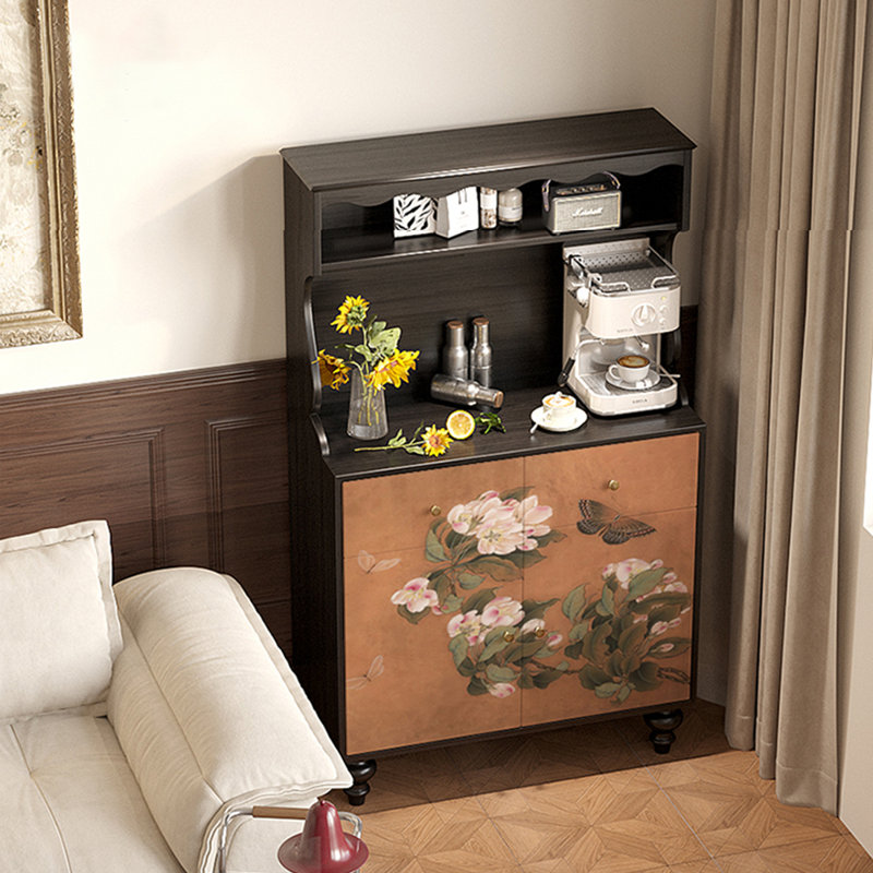 Buffet multifonctionnel rétro à motif floral