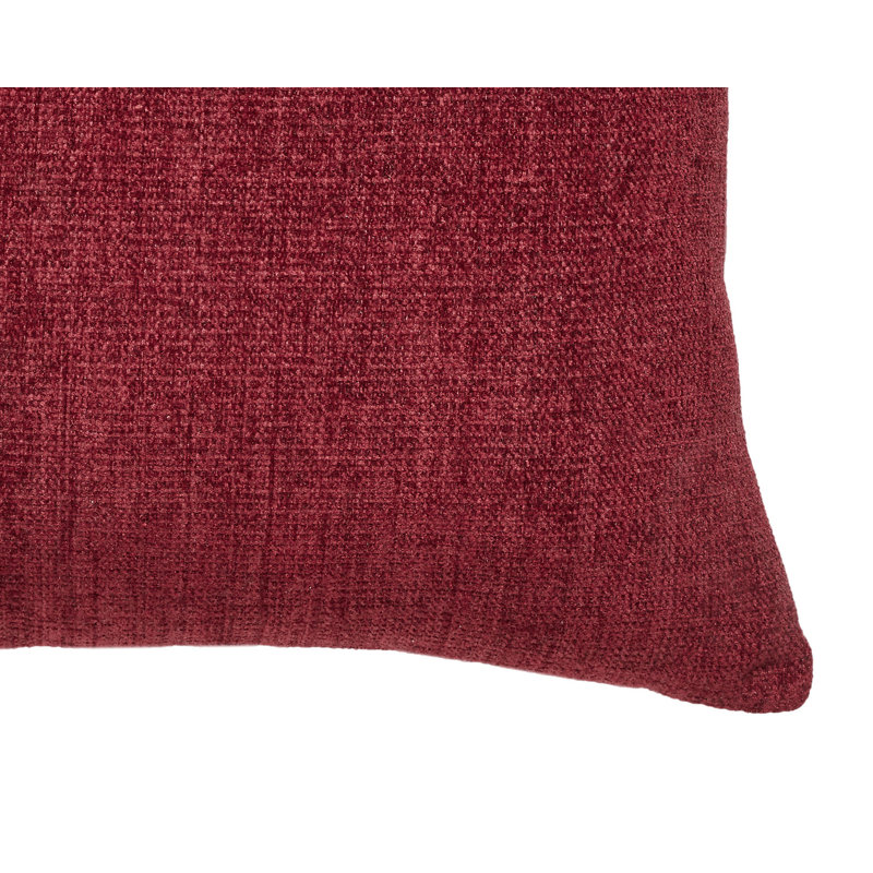 Ensemble de coussins décoratifs de luxe 100% polyester Enrich Collection, Bourgogne
