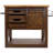 Jaren 43.5 " W Kitchen Island with Solid Wood Top