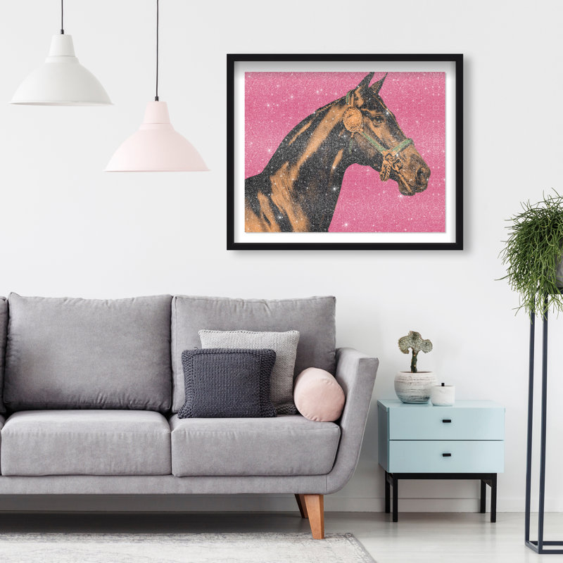 Hue Equine IV Framed Graphic Art, 31.5"H x 25.5"W, Black Shadowbox