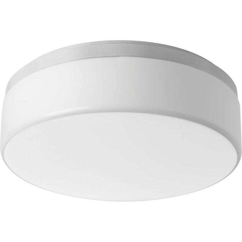 Siddharth Acrylic LED Flush Mount, White, 5.25" H x 18" W x 18" D