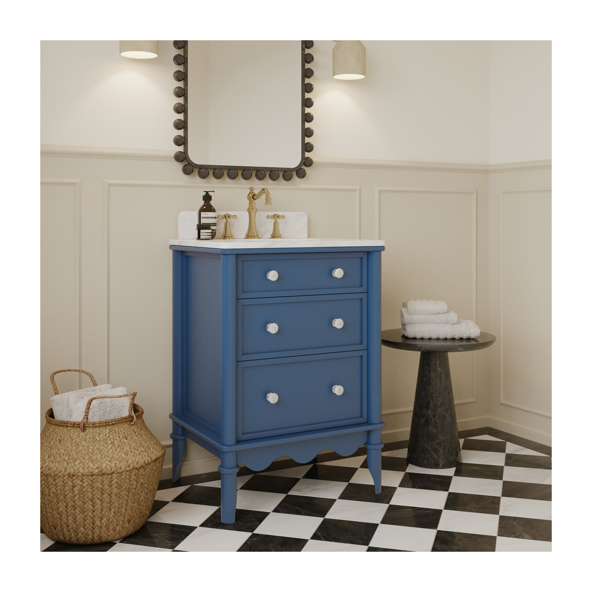 Juliette Bathroom Vanity, Blue