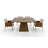 59" Pedestal Dining Table