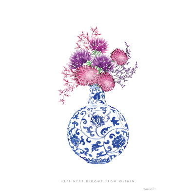 «Chinoiserie Style I» par Mercedes Lopez Charro, reproduction d'art sur toile tendue