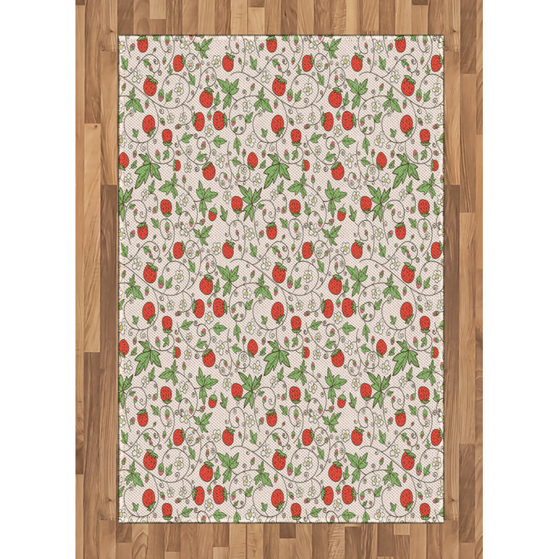 Shaniya Floral Hand Woven Area Rug, Rectangle 120 x 180cm