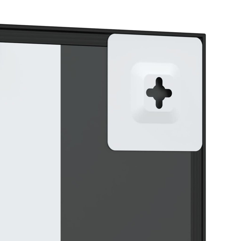 Lendell Iron Square Wall Mirror, 11.8" x 11.8"