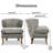 Tommy Hilfiger Swansea Wingback Barrel Chair with Distressed Wood Legs-63826345