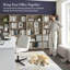Bibliothèque haute 5 tablettes gris cendré-992583677