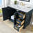 Gazsi 42" W Solid and Manufactured Wood Single Bathroom Vanity with Engineered Stone Top-873455232