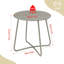 Paiten Round Iron Outdoor Side Table - 48 cm W 45 cm D-2072496308