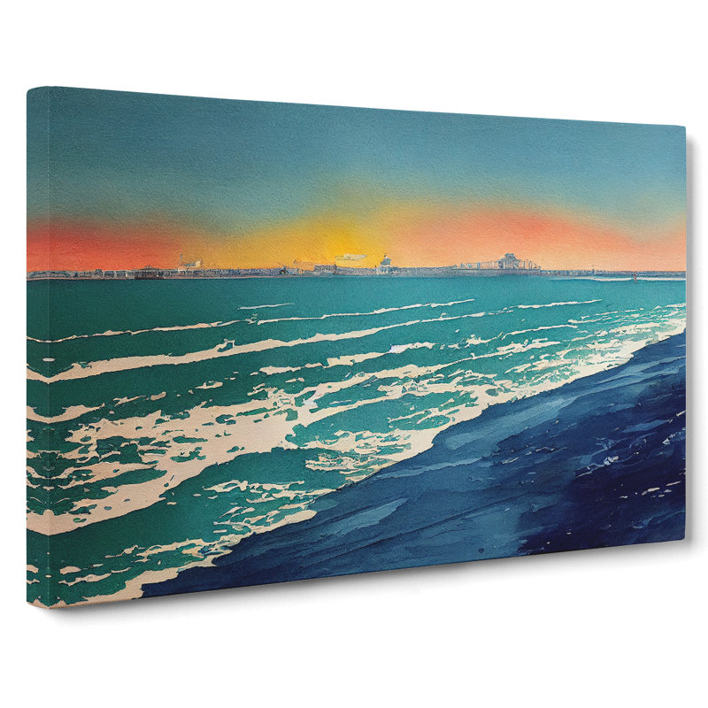 Beach In Vol.4 - Wrapped Canvas, 35cm H x 50cm W x 3cm D