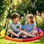 Balançoire à soucoupe pour enfants adultes 700 lb Oxford 700D 700dbs imperméable avec 2 courroies de suspension, structure en acier et cordes réglables-129413558