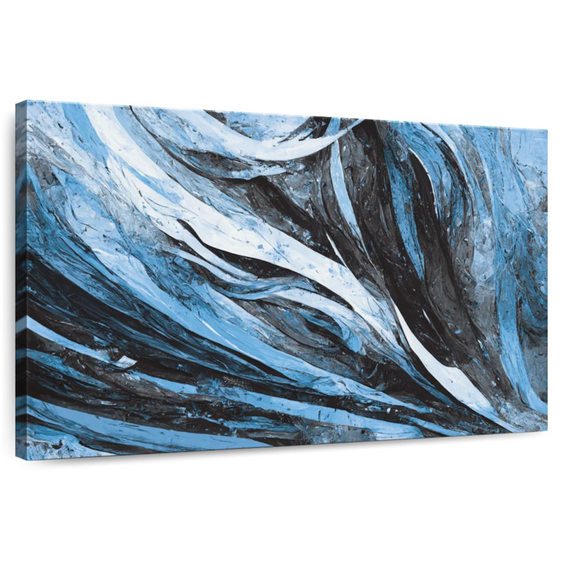 Brise bleue abstraite