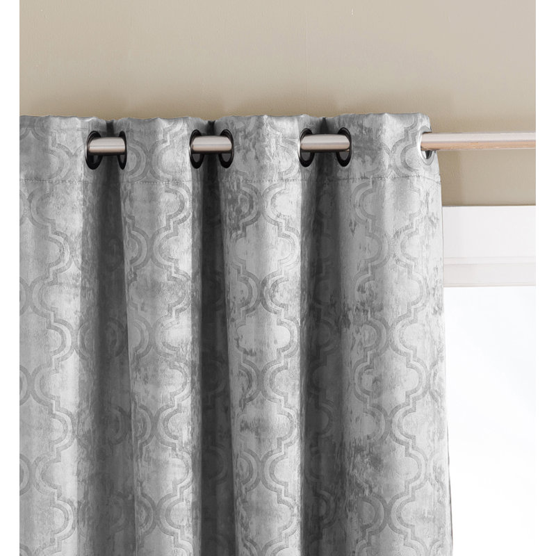 Rabideau Blackout Curtain Pair, Light Gray, 52" W x 84" L