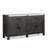 Extendable Trestle Dining Table With 4 Upholstered Side Chairs And Sideboard-1258358728