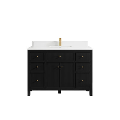 48'' Single Bathroom Vanity with Quartz Top