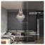 Lustre en cristal chromé moderne de 20 po à hauteur réglable - Luxueux plafonnier 11 lumières pour salle à manger, vestibule et salon