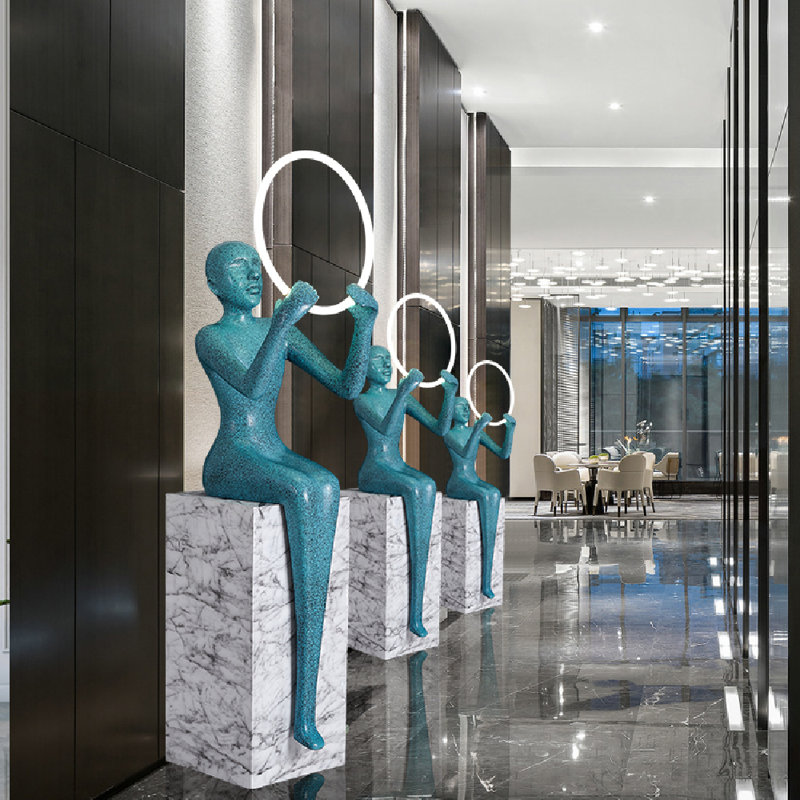 61'' LED Novelty Floor Lamp, Blue