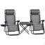 Ensemble de chaises Zero Gravity avec table d'appoint, fauteuil inclinable pliable avec porte-gobelets-779937645