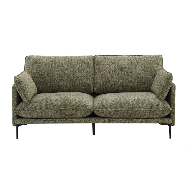 Canapé en tissu avec 2 coussins (coussin compressé)