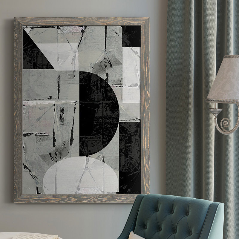Abstrait Neutralité I - reproduction de photo sur toile simple, H 37,5 po x l 27,5 po x P 1 po, Gris