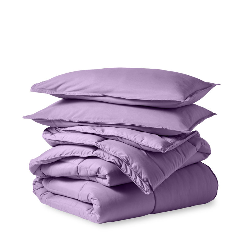 Ultra-Soft All Season Comforter Set, Lavender, Full Comforter + 2 Standard Shams