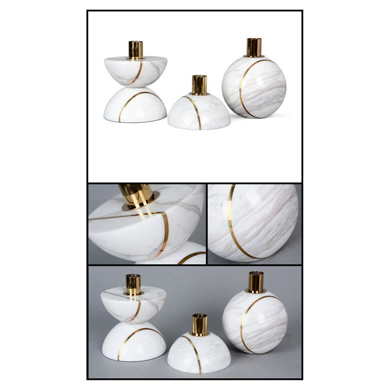 Hemisphere 3.54" Tabletop Candlestick