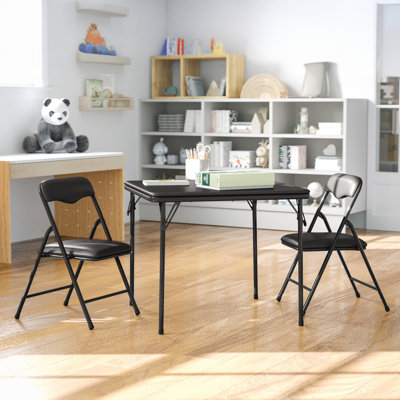 Simra 3-Piece Vinyl Kids Activity Table and Chairs Set by Ebern Designs