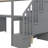 Jaxsten Twin Size Loft Bed Frame with Built-in Desk and Double Storage Drawers-445800398