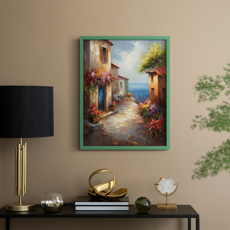 "Paysages série CCLxxix", Vert, H 11 po x l 9 po