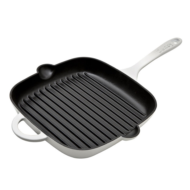 Denby 1.7L / 25cm Cast Iron Square Griddle Pan, Natural