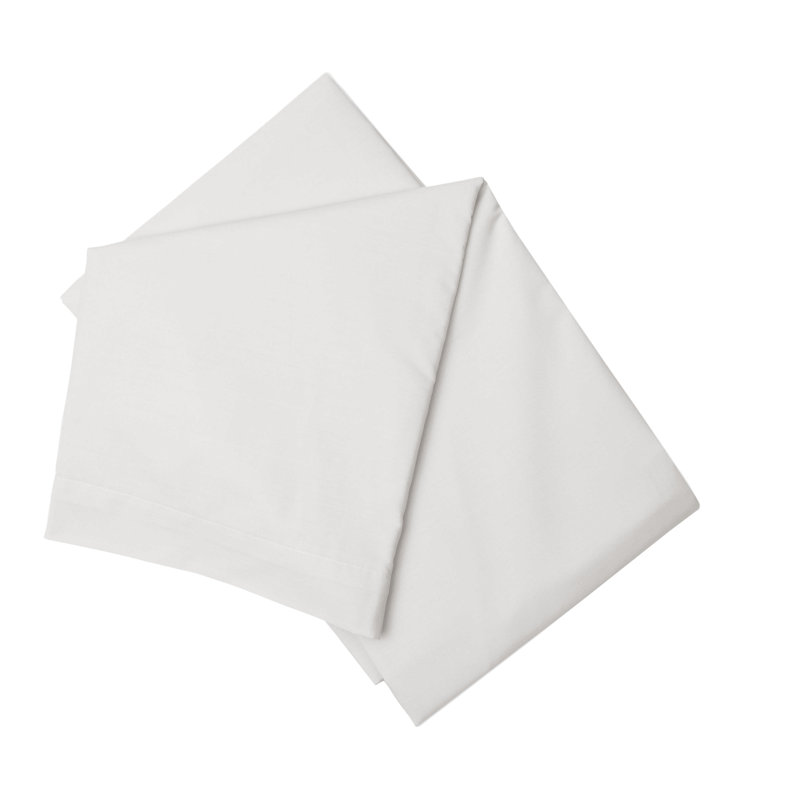 Cotton Blend Percale Flat Sheet, Kingsize (5'), Cloud