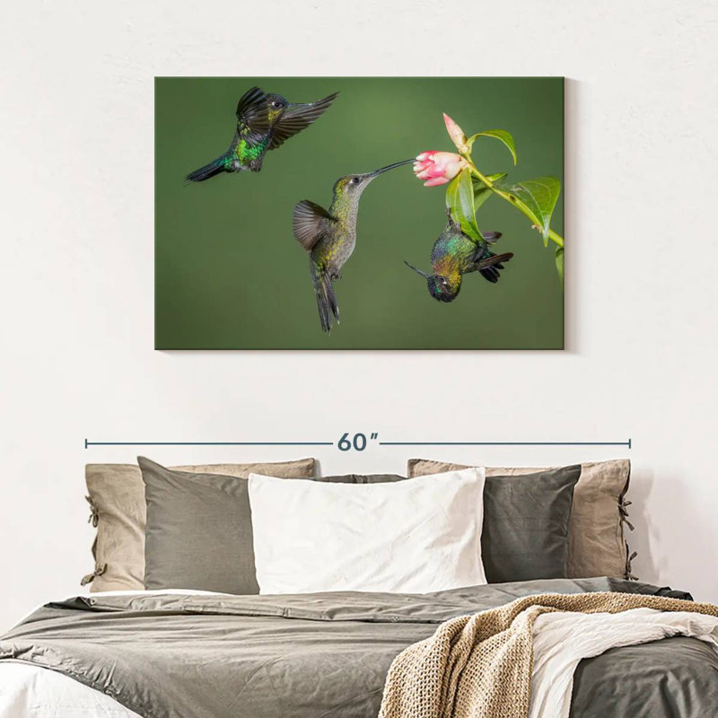 Brampt Three Hummingbirds, 30" H x 45" W