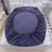Solid Color Fitted Sheet Set - Navy Blue - Twin (99x199 cm) (3PCS)-119223878-119223873