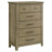 Hazlewood 5-Drawer Bedroom Chest Of Drawers Vineyard Oak