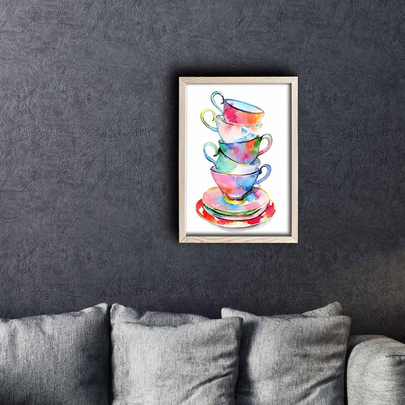 Élégante peinture décorative en panneau de fibres à densité moyenne, 14,9 po x 20,9 po | 100% panneau de fibres à densité moyenne (épaisseur: 0,1 pouce) avec cadre 100% bois | Parfait pour le salon, la chambre à coucher et le bureau, et pour une 