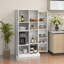 Armoire de cuisine, 14 portes, 2 portes, tablettes réglables, blanc, convient au salon et à la salle à manger 2 portes 14 garde-manger, rend les pièces plus attrayantes