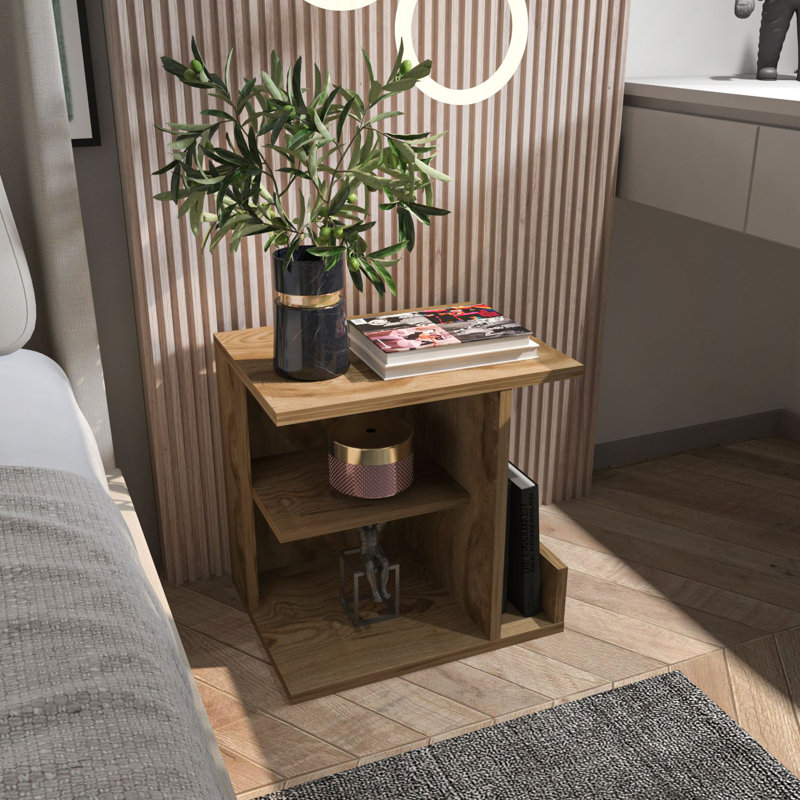 Table de nuit, Marron clair