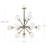 Arisai Andreau 12-Light Dimmable Sputnik Sphere Chandelier-80314064-80314066