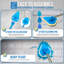 Bathroom Cleaner Kit Telescopic Tile and Grout Scrubber