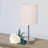 Amandev Simple Designs Mini Basic Table Lamp with Drum Fabric Shade-42754655
