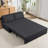  Ebern Designs Small Loveseat 3-in-1 Pull-Out Sleeper Sofa Bed with Throw Pillows-560956984